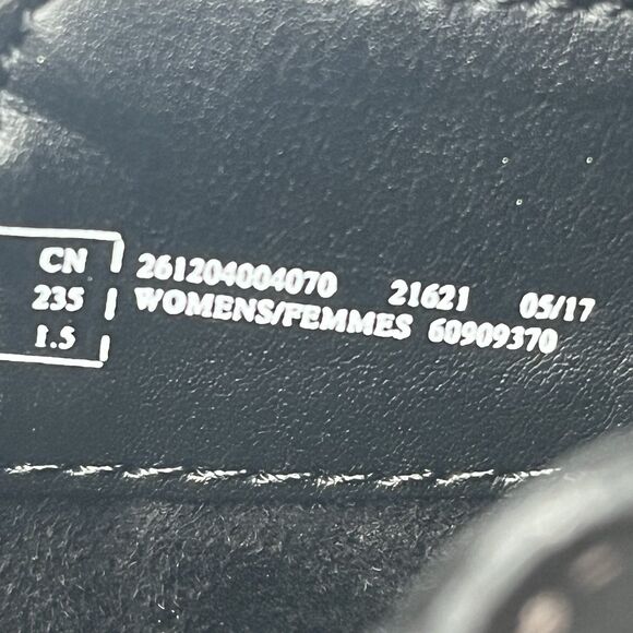 Clarks Artisan Carleta Paris Black Leather Chunky Ankle Boots Women’s Size 7 M - Picture 10 of 11